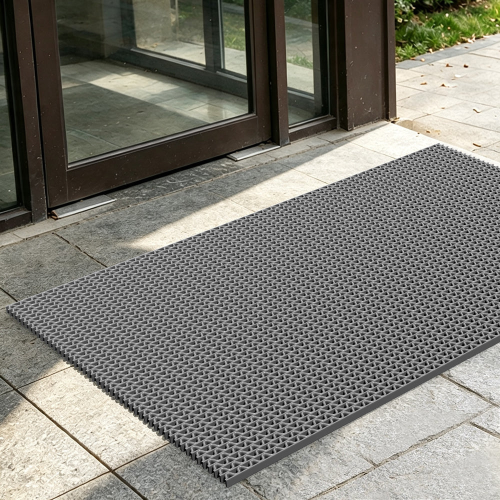 PVC S Mat, Anti-Slip Drainage Floor Mat, Waterproof Scraper Mat, Easy Clean, Custom Cut to Size