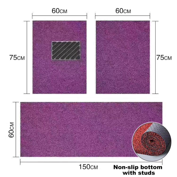 PVC Coil Car Floor Mat, Thick Noodle Loop, Dirt-Trapping, Waterproof, Custom-Cut Roll, Multi-Color Wholesale