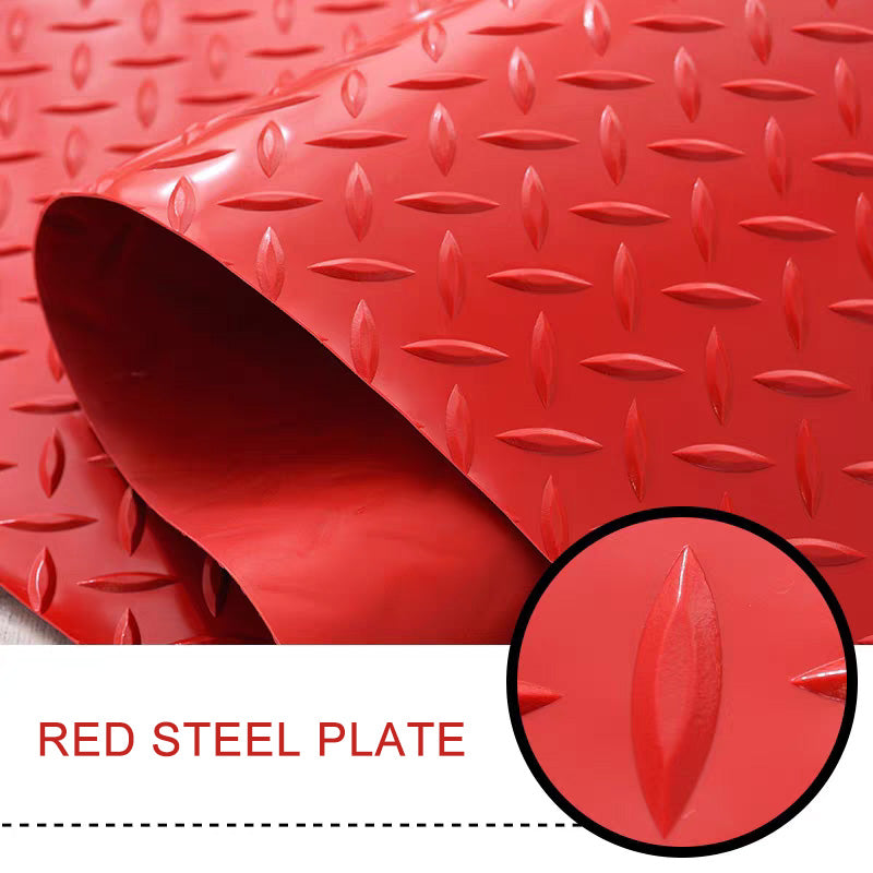 Industrial-Grade PVC Anti-Slip Floor Mat Roll, Herringbone Pattern, Heavy-Duty, Pool, Wet Area & Stairway Use