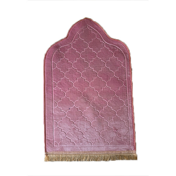 Muslim Prayer Mat, Soft Polyester, Anti-Slip Base, Portable, Custom Pattern & Wholesale