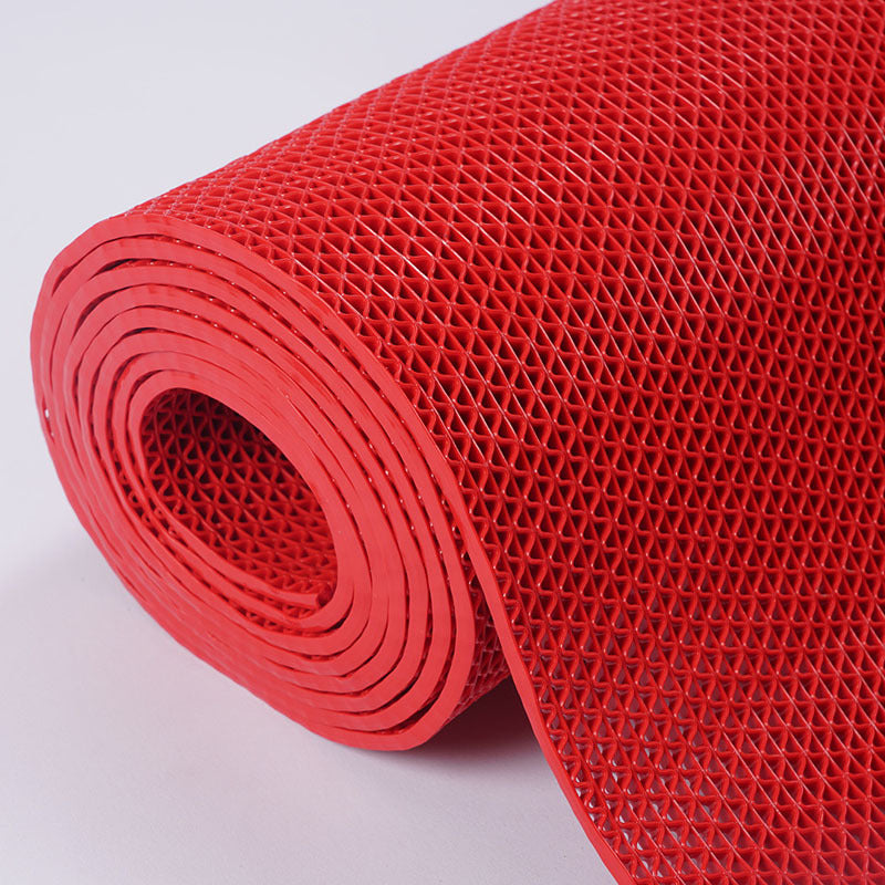 PVC S Mat, Anti-Slip Drainage Floor Mat, Waterproof Scraper Mat, Easy Clean, Custom Cut to Size