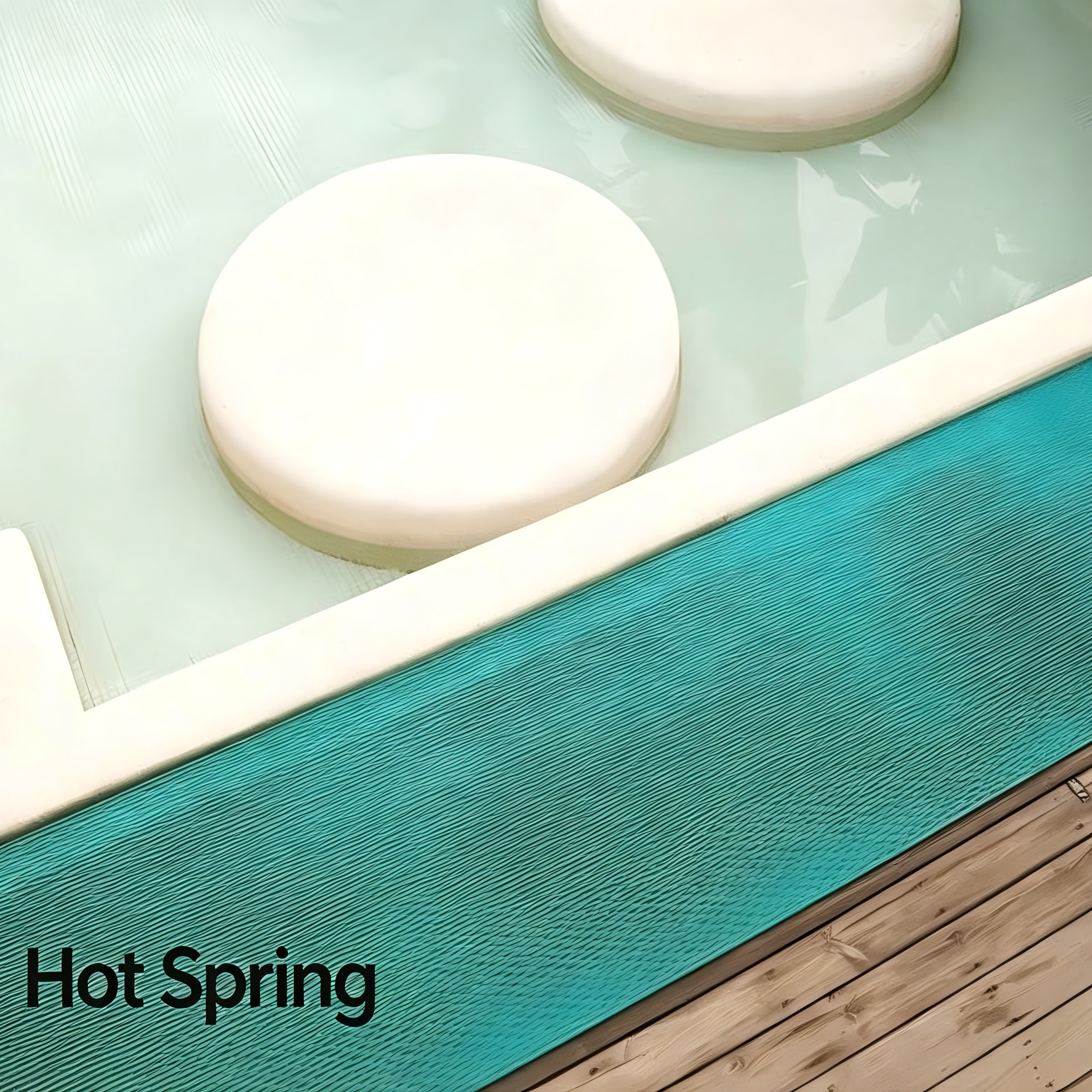Non-Slip PVC Pool Drainage Mat, Open-Grid Anti-Slip, Dirt-Trapping, Cuttable, Multi-Scene Use