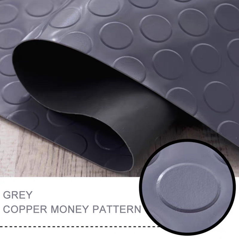 Industrial-Grade PVC Anti-Slip Floor Mat Roll, Herringbone Pattern, Heavy-Duty, Pool, Wet Area & Stairway Use
