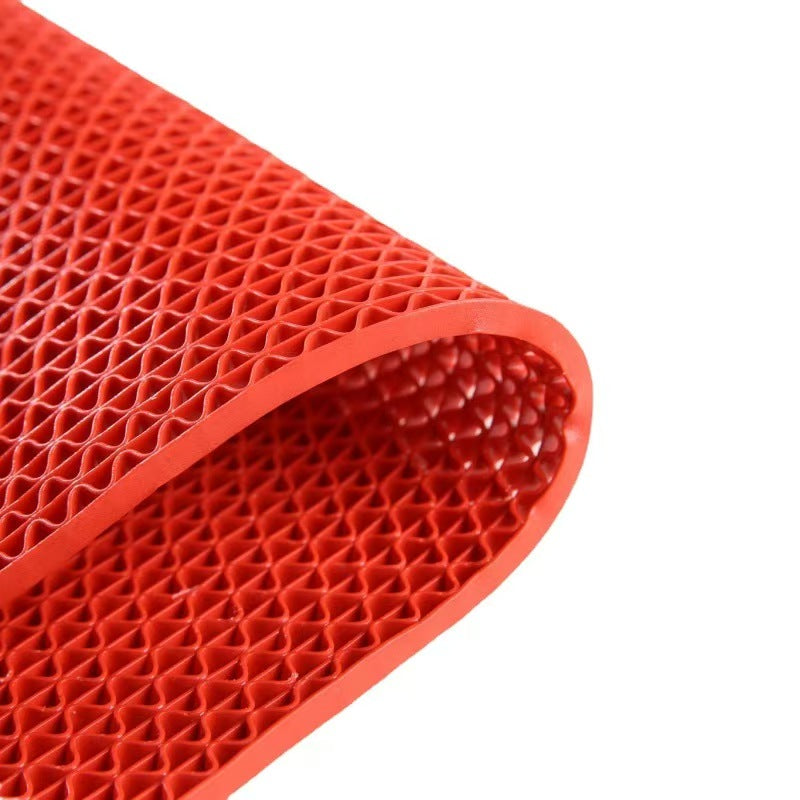 PVC S Mat, Anti-Slip Drainage Floor Mat, Waterproof Scraper Mat, Easy Clean, Custom Cut to Size