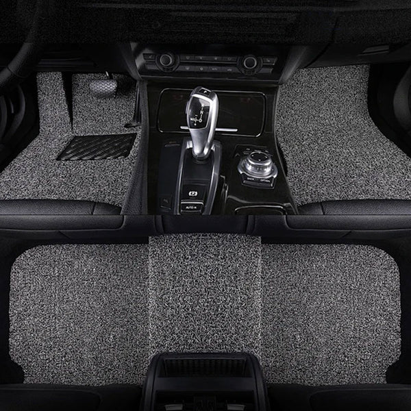 PVC Coil Car Floor Mat, Thick Noodle Loop, Dirt-Trapping, Waterproof, Custom-Cut Roll, Multi-Color Wholesale