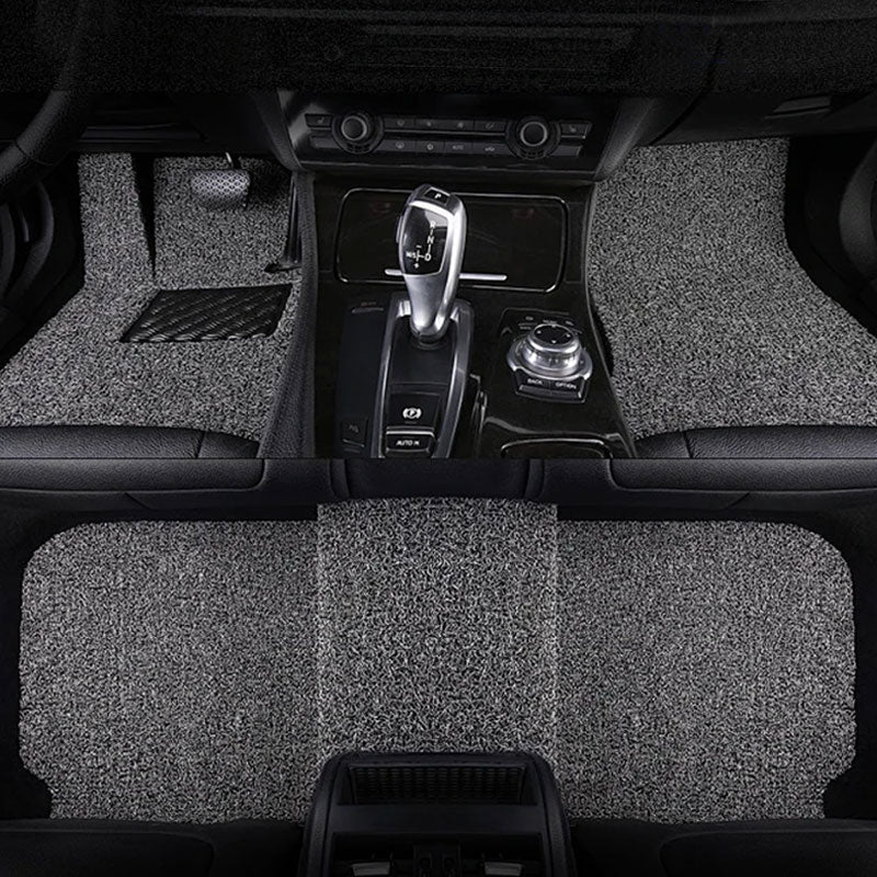 PVC Coil Car Floor Mat, Thick Noodle Loop, Dirt-Trapping, Waterproof, Custom-Cut Roll, Multi-Color Wholesale