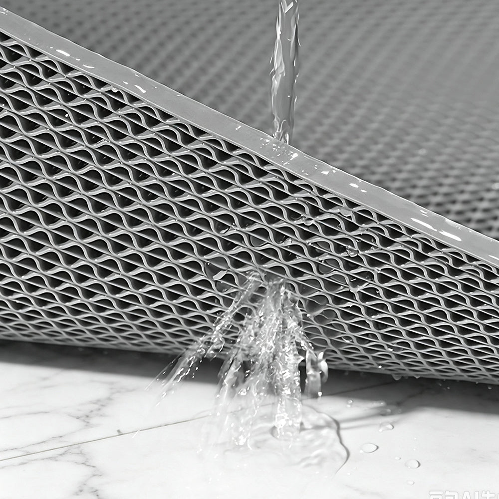 PVC S Mat, Anti-Slip Drainage Floor Mat, Waterproof Scraper Mat, Easy Clean, Custom Cut to Size