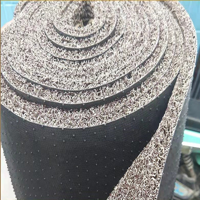 PVC Coil Car Floor Mat, Thick Noodle Loop, Dirt-Trapping, Waterproof, Custom-Cut Roll, Multi-Color Wholesale