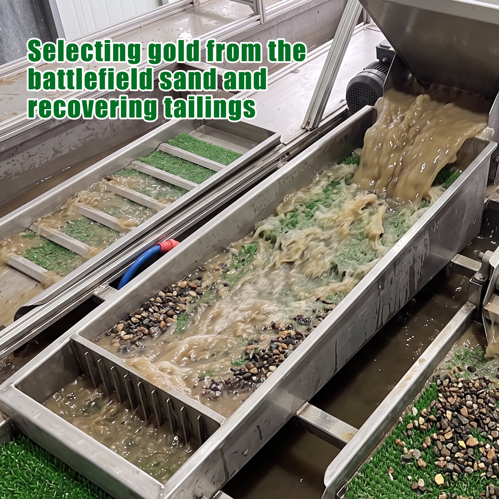 Thickened Gold Sluice Mat - High-Density Grass Mat for Maximum Gold Recovery
