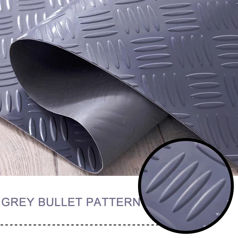 Industrial-Grade PVC Anti-Slip Floor Mat Roll, Herringbone Pattern, Heavy-Duty, Pool, Wet Area & Stairway Use