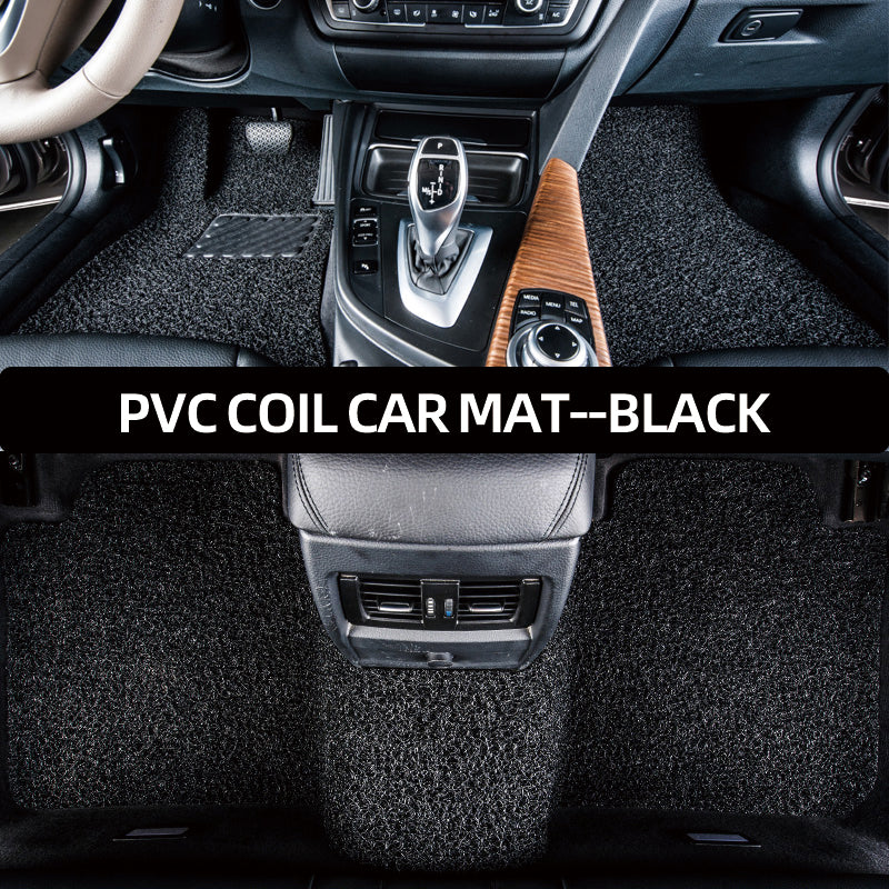 PVC Coil Car Floor Mat, Thick Noodle Loop, Dirt-Trapping, Waterproof, Custom-Cut Roll, Multi-Color Wholesale