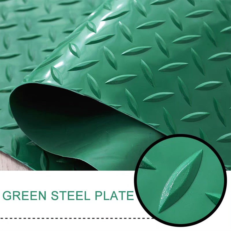Industrial-Grade PVC Anti-Slip Floor Mat Roll, Herringbone Pattern, Heavy-Duty, Pool, Wet Area & Stairway Use