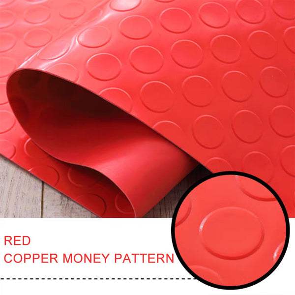 Industrial-Grade PVC Anti-Slip Floor Mat Roll, Herringbone Pattern, Heavy-Duty, Pool, Wet Area & Stairway Use
