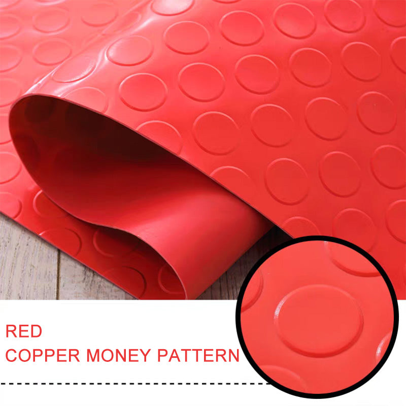Industrial-Grade PVC Anti-Slip Floor Mat Roll, Herringbone Pattern, Heavy-Duty, Pool, Wet Area & Stairway Use