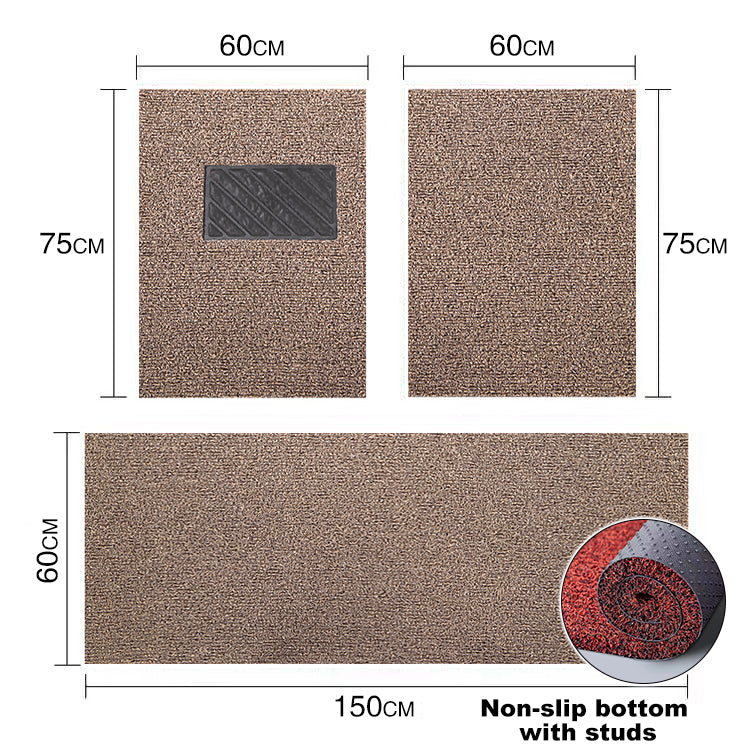 PVC Coil Car Floor Mat, Thick Noodle Loop, Dirt-Trapping, Waterproof, Custom-Cut Roll, Multi-Color Wholesale
