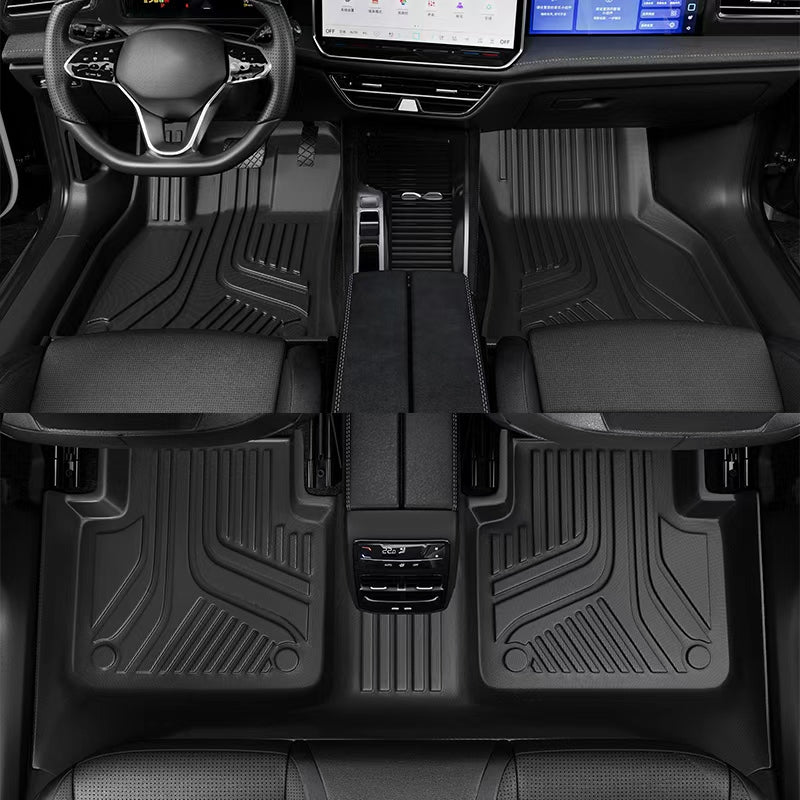 Custom-Fit TPE Car Floor Mats, Heavy-Duty 3D Molded, Waterproof, Eco-Friendly & Pedal-Safe